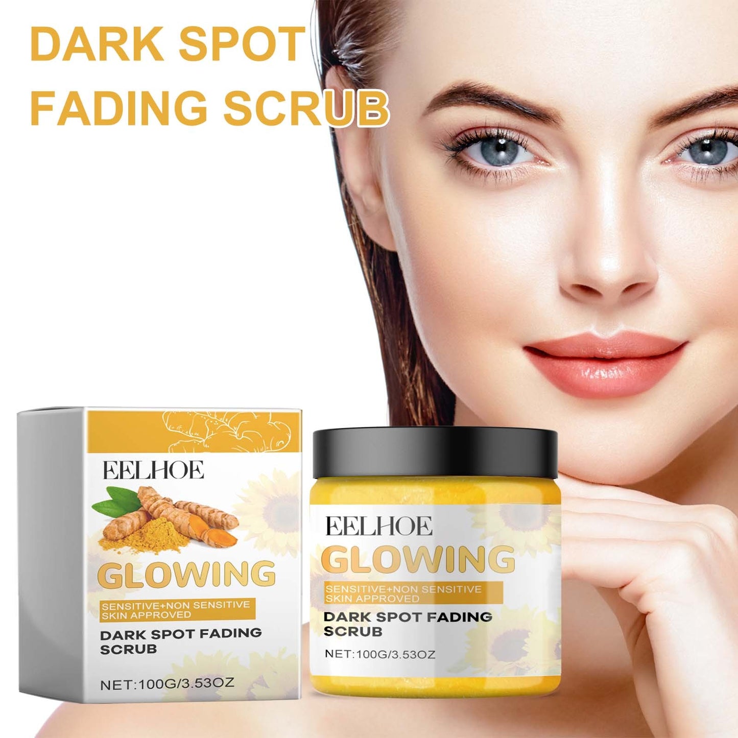 EELHOE Turmeric Scrub – Deep Cleansing for Radiant Skin.