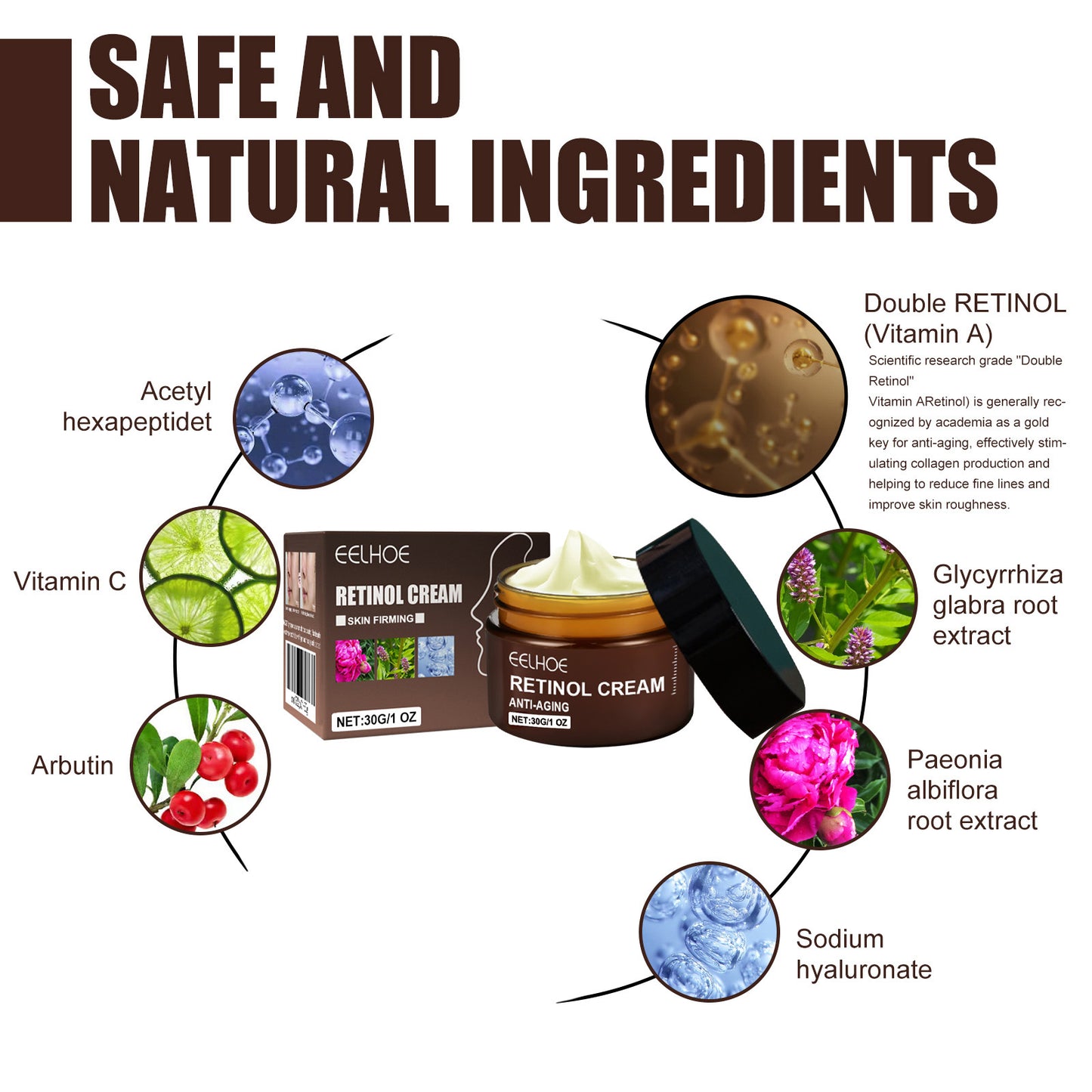 EELHOE Retinol Cream – Firms Skin & Reduces Wrinkles.